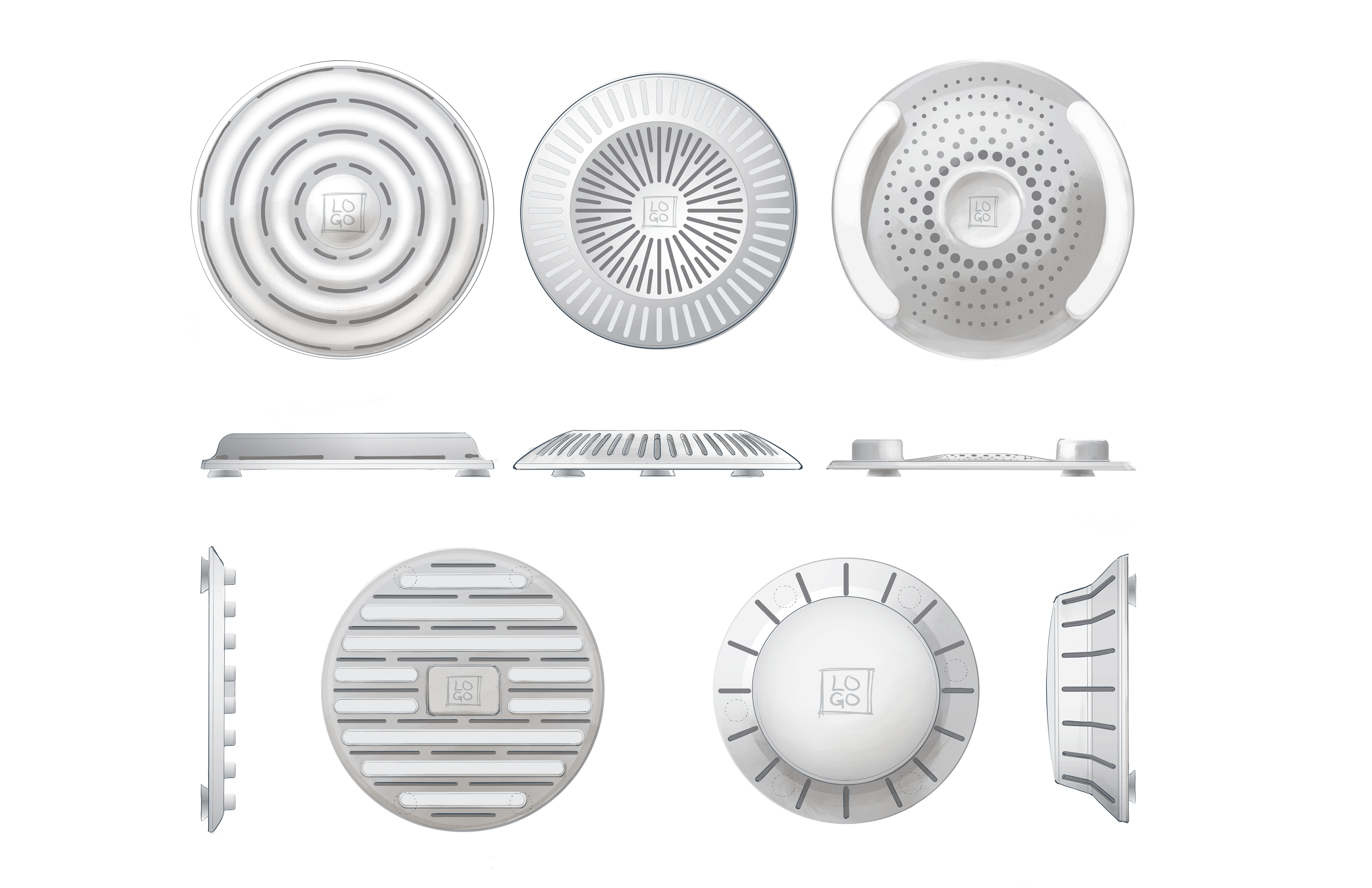 Shower Drain Concept Drawings