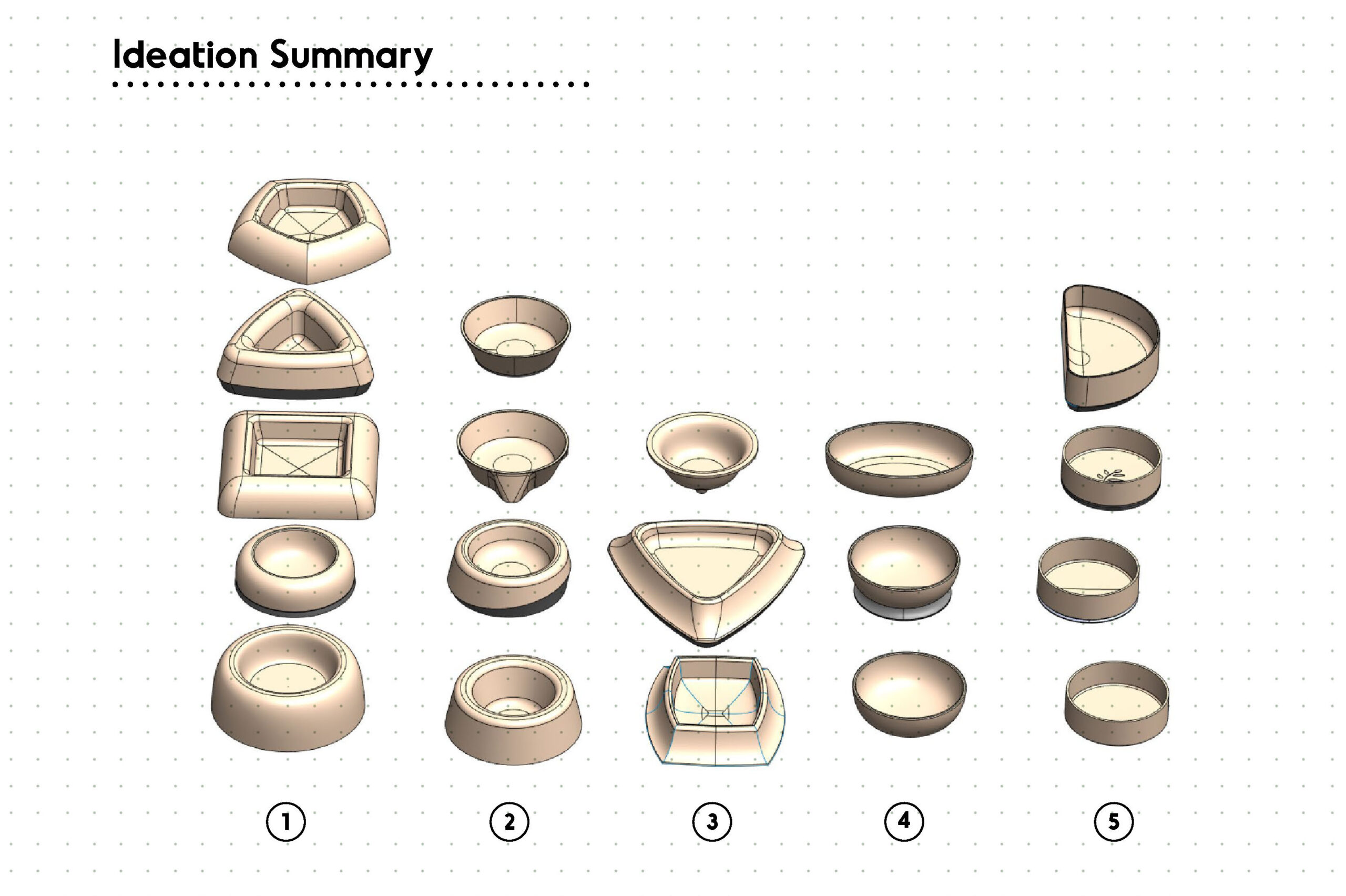 Form Ideation Dog Bowl